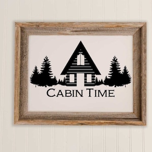 Cabin Time svg graphic cut file
