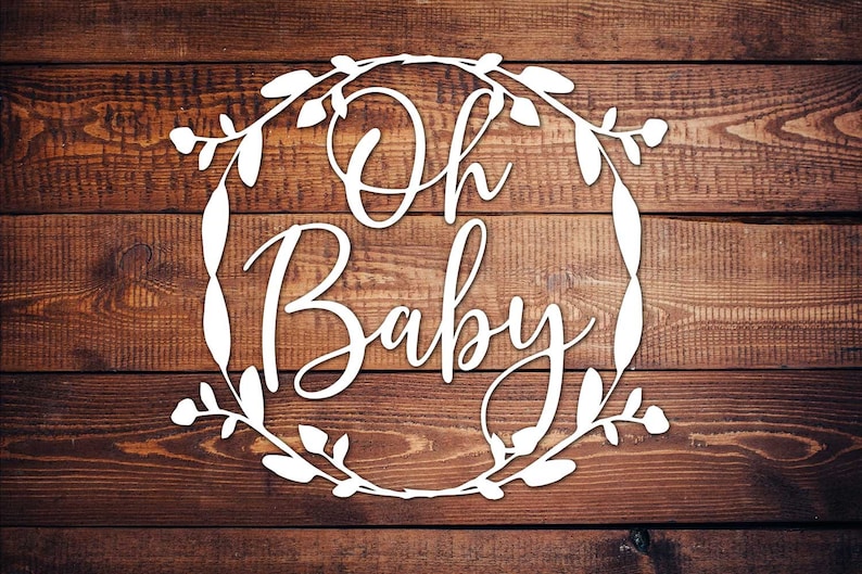 Download OH Baby svg cut file Silhouette Cameo cut file baby shower ...
