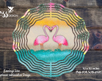 Flamingo Wind Spinner Design