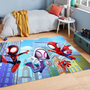 Spider-Man Kids Room Rug: Superhero Area Rug
