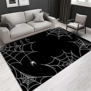 Cobweb Rug, Spider Decor Rug, Cobweb Design Rug, Home Decor Rug ...