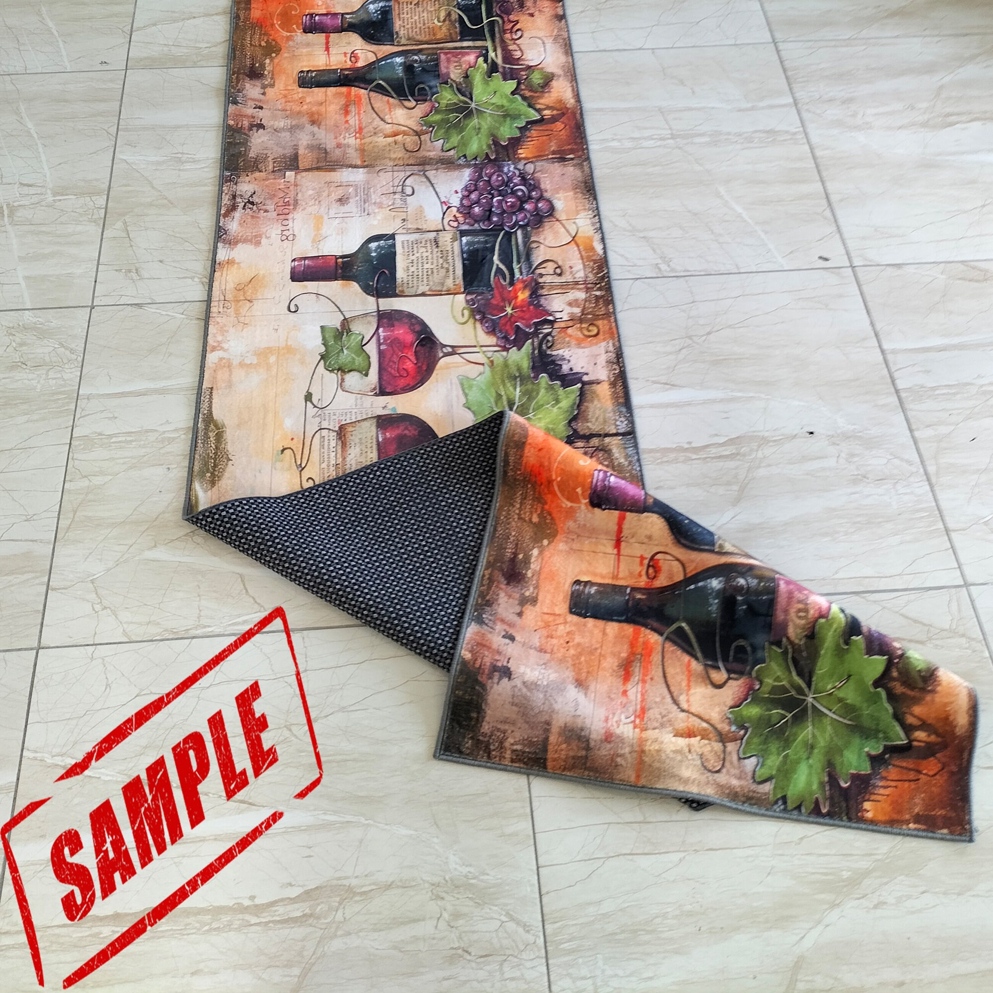 Wine Runner Rug: Kitchen Hallway Decor - Etsy