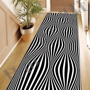 3d Pattern Runner Rug 3d Optical Illusion Hallway Rug, Illusion Pattern Long Rug, Runner Rug ...