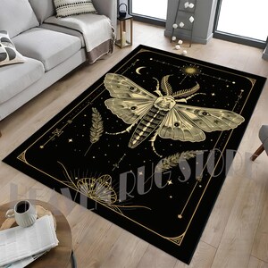 Tapete de esqueleto de borboleta, esqueleto de borboleta, tapete de cartas de tarô, tapete astronomi, tapete de área de esqueleto de borboleta, tapete de decoração de esqueleto de borboleta