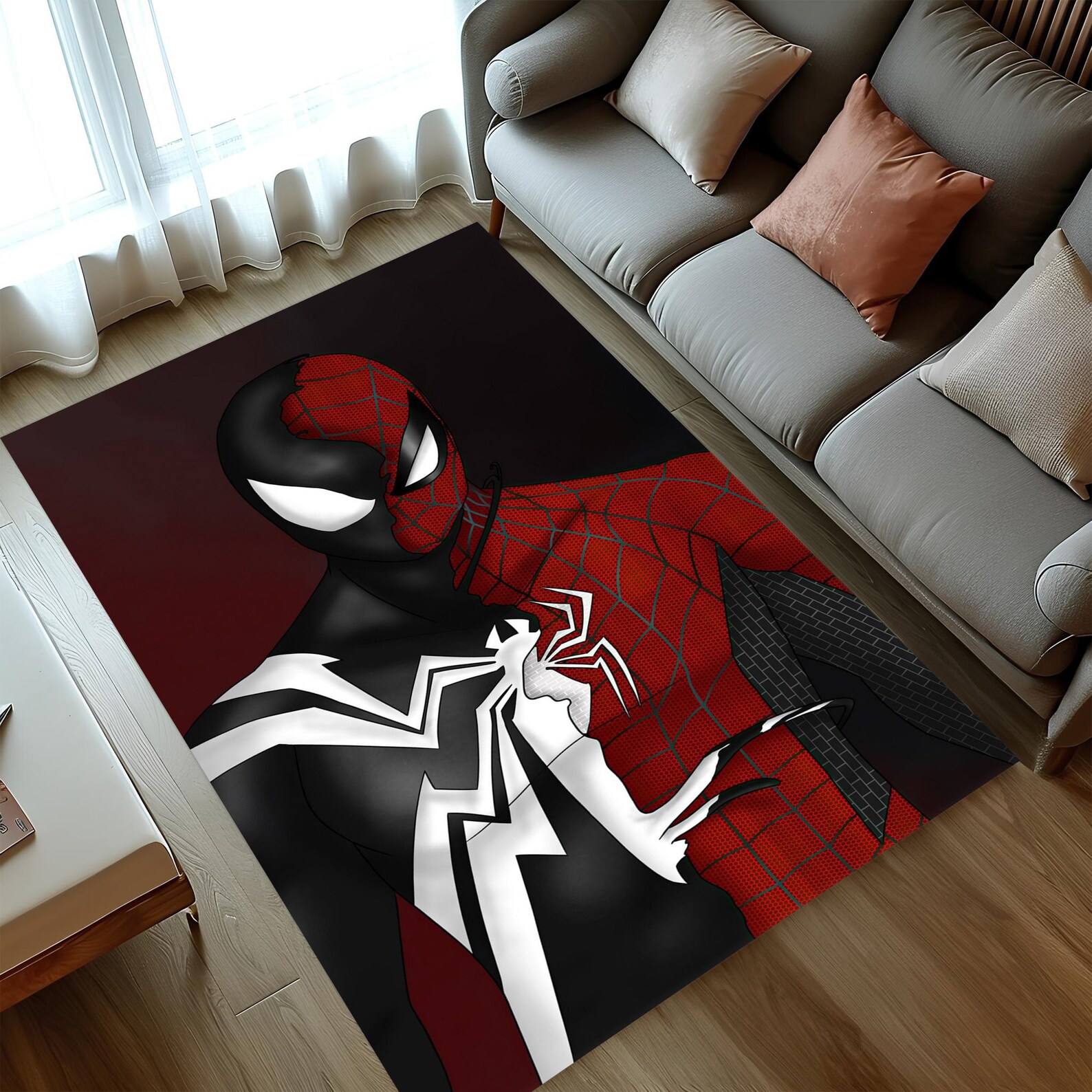 Spider-man Rug: Superhero Kids Room Area Rug - Etsy
