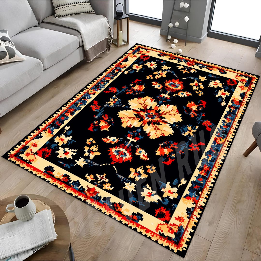 Faded Aztec Rug Aztec Rug, Aztec Modern Rug, Aztec Soft Rug, Aztec Decor Rug, Faded ...