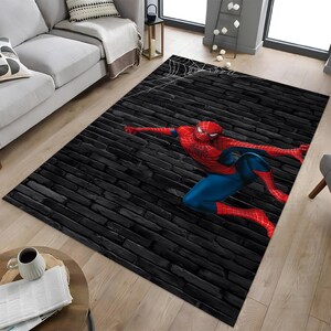 Spider-Man Rug: Super Hero Design for Boys Room