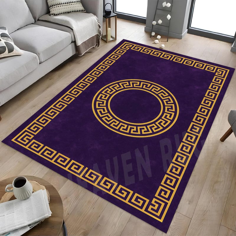 Greek Key Rug - Etsy