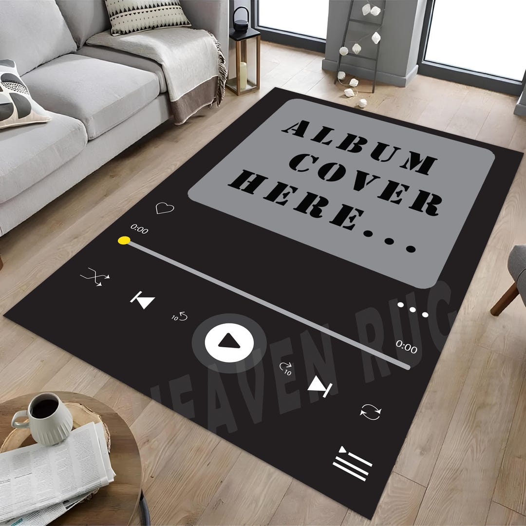 Spotify Song Rug Personalized Album Cover Rug: Custom Song Print, Music Decor - Etsy