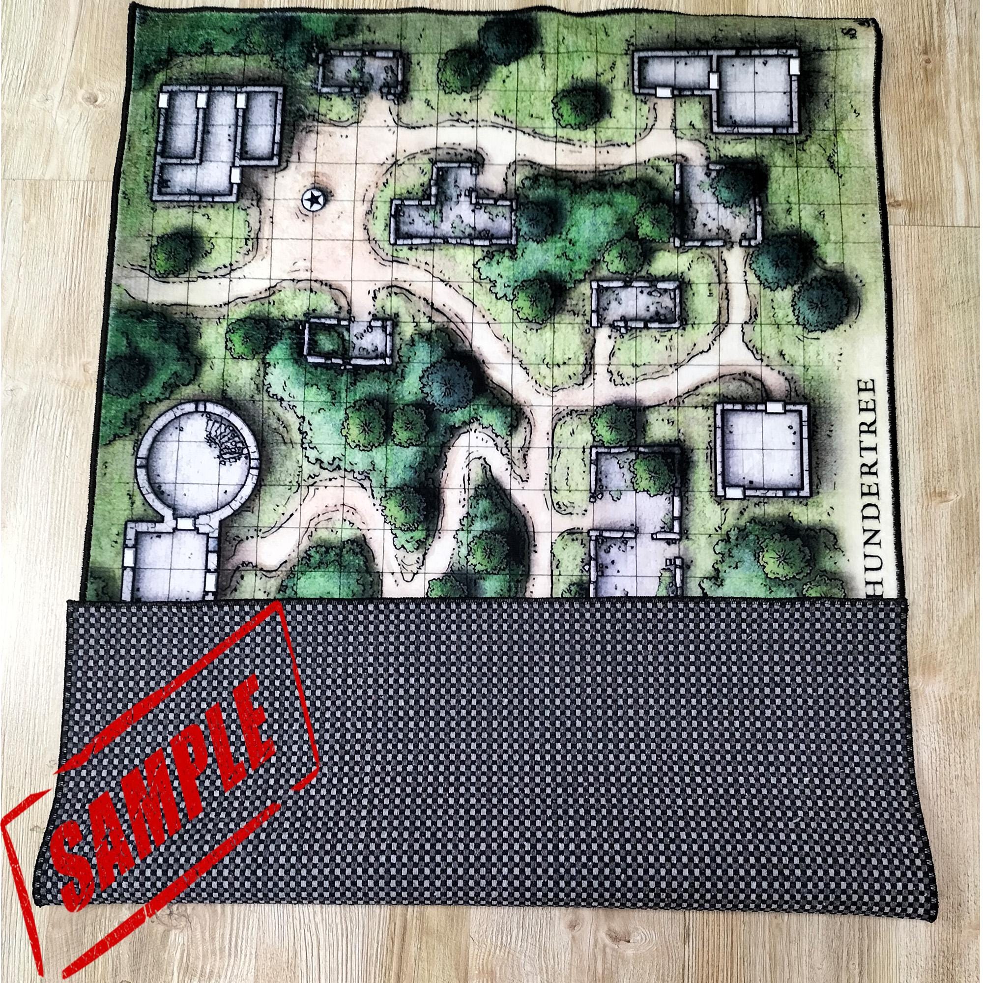 Thundertree Map Ruins of Thundertree Map Rug: Dungeons and Dragons Game Room Decor - Etsy
