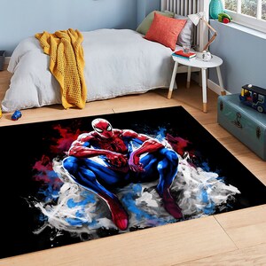 Spider-Man Kids Room Rug: Superhero Design