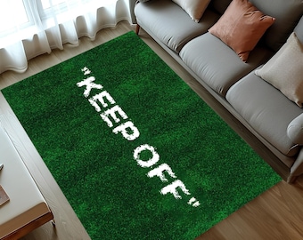 Wet Grass 'Keep Off'-matta: Grön nyhetsmatta