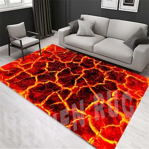 Volcano Lava Rug: 3D Print Home Decor