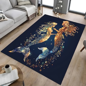 Shimmering Mermaid Rug: Fantasy Ocean Decor