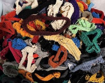 Cotton blend loopers for traditional 7"-8" potholder looms, refills, assorted colors, recycled!