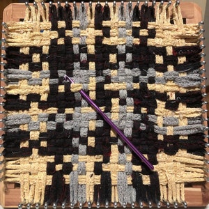HearthSong Hook and Loop Potholder Set with Loom, Weaving Hook