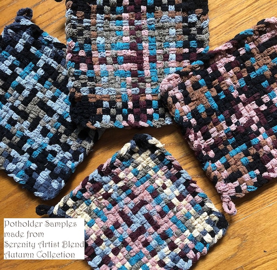 Loop refills, SERENITY Artist Blend, Jumbo cotton blend potholder loopers, recycled, assorted quantities