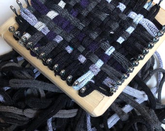 Small Round Sock Loops, SALE! Mixed Colors & Fibers, Coasters, Crafts