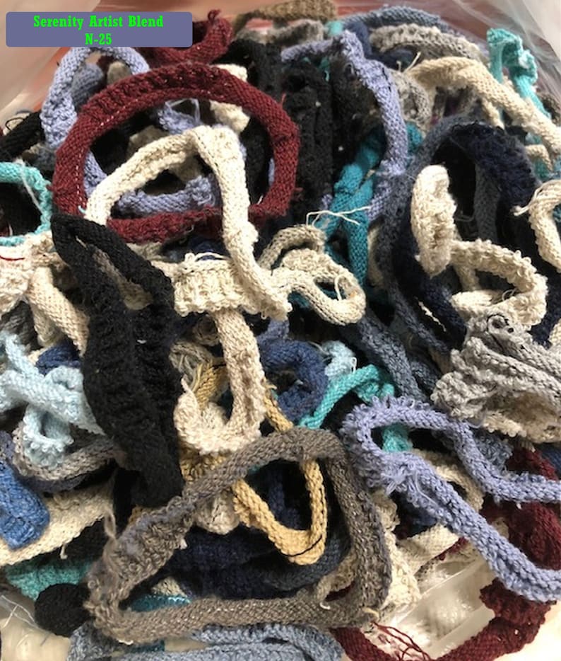 Loop refills, SERENITY Artist Blend, Jumbo cotton blend potholder loopers, recycled, assorted quantities image 2
