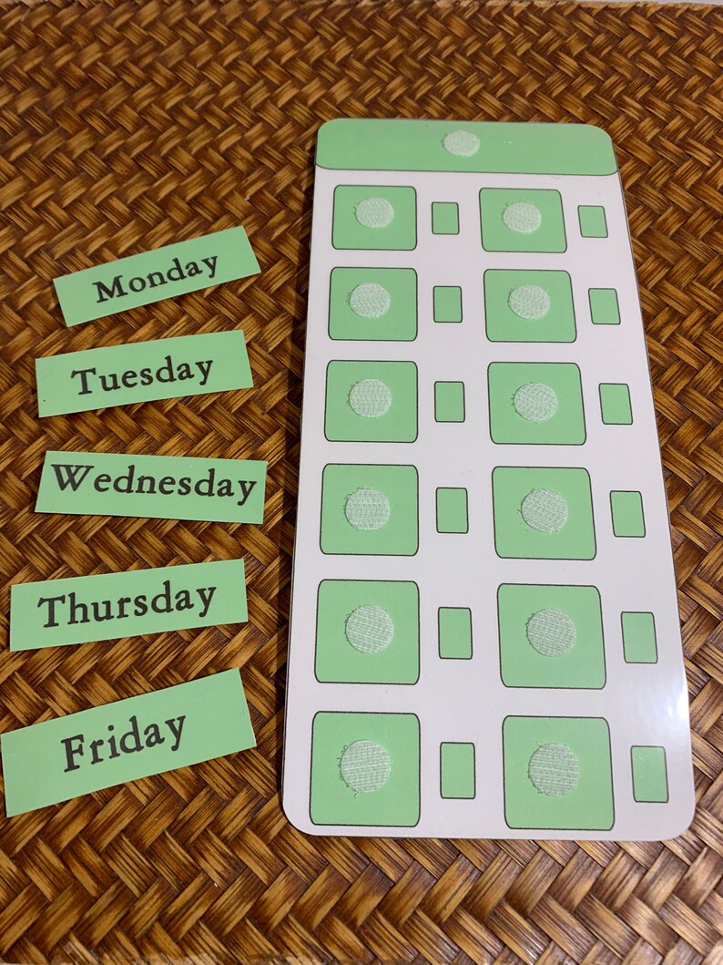 Daily Visual Week Day School Schedule Board, Autism PECS, Visual Aid ...