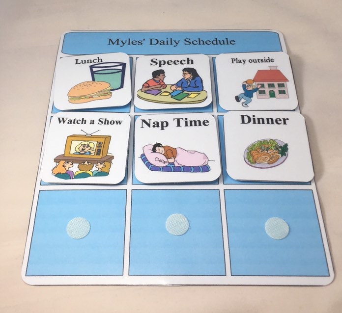 large-visual-schedule-daily-routine-chore-chart-autism-pecs-visual-aid-communication-cards-aba-therapy-etsy