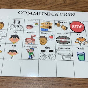 Autism PECS, Visual Schedule Board with Visual Aid Communication Cards-Core Learning