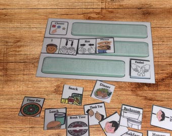 Autismus Mini Kommunikationsbrett | AAC Core Word PECS, Sprachtherapie-Tool