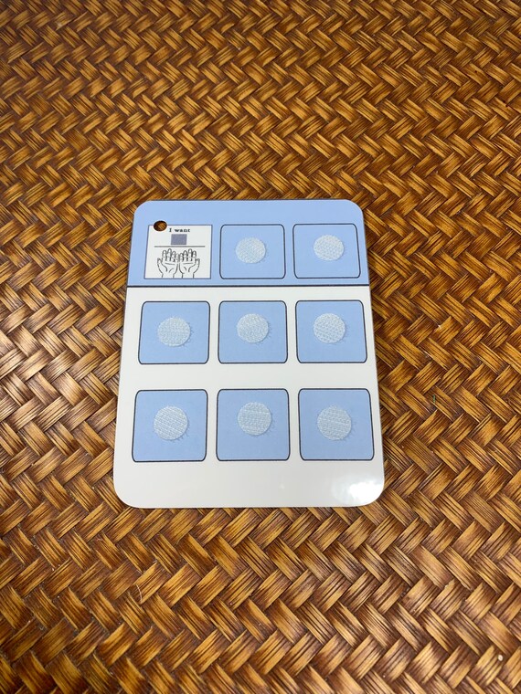 Visual Aid Communication Board, Autism PECS Cards-I Want Board for Speech Therapy