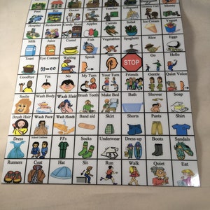 80 PECS DIY Visual Aid General Communication Cards, Autism Visual Schedules and ABA Therapy