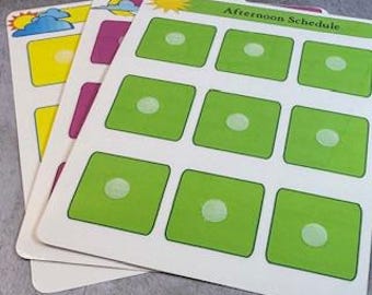 Visual Large Daily Routine Charts, Neurodivergent Support Schedule