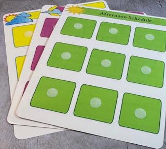 Visual Large Daily Routine Charts, Neurodivergent Support Schedule