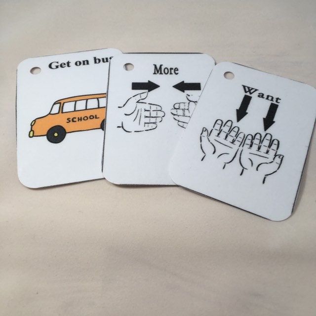 Breakaway Lanyard Keyring Activity With Visual Aid Autism Etsy