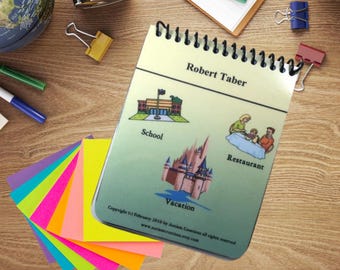 Autismus Kommunikation Minibuch | AAC Core Word Visuelle Unterstützung, Sprachtherapie-Tool