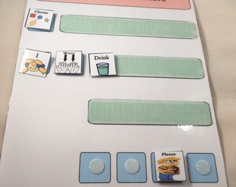Visual Aid, Large Communication Board, Autism Oscevò l'autismo PECS, Schede di comunicazione per la terapia vocale