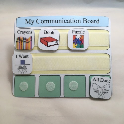 Board maker COMMUNICATION SCHEDULE BOOK SPECIAL NEEDS AUTISM in matt 