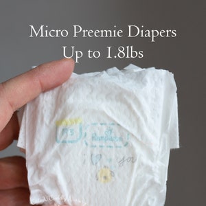 Preemie Diapers and Clothes
