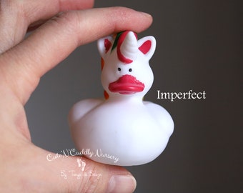 Uniduck - Unicorn - Duck - Rubber Ducky - Bath Toy - Imperfect