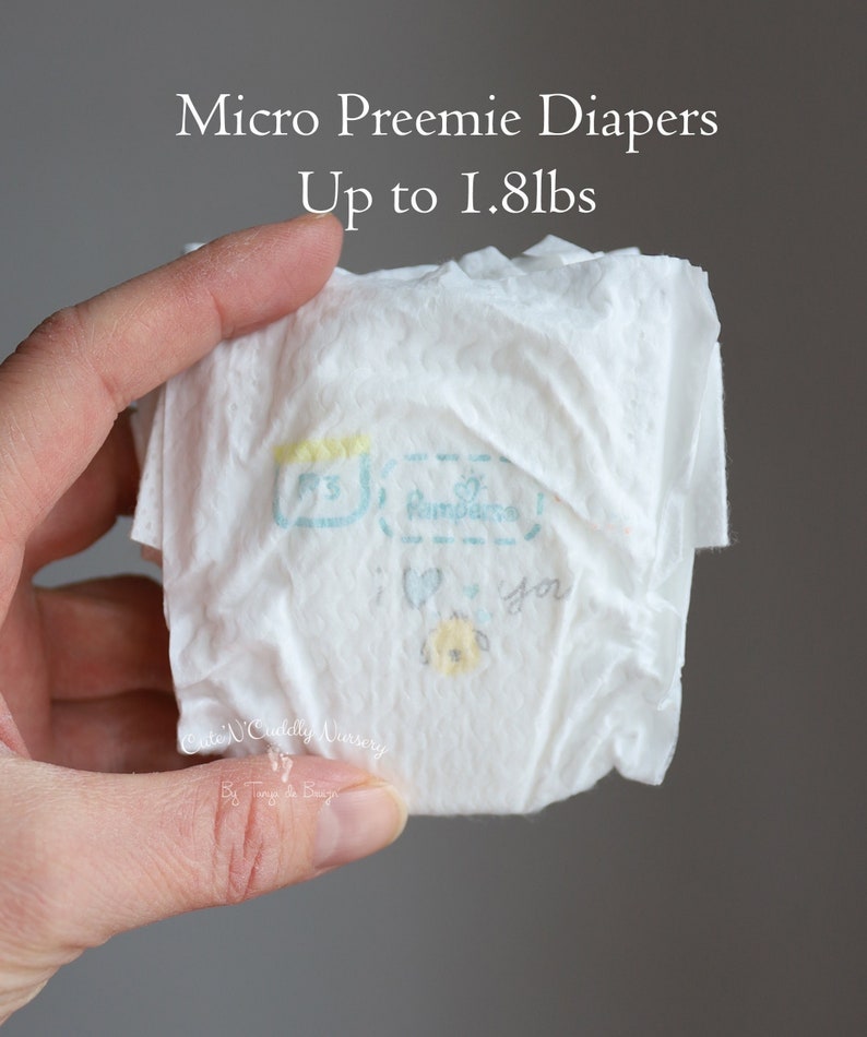 Pampers Micro Preemie Diapers up to 1.8lbs Etsy