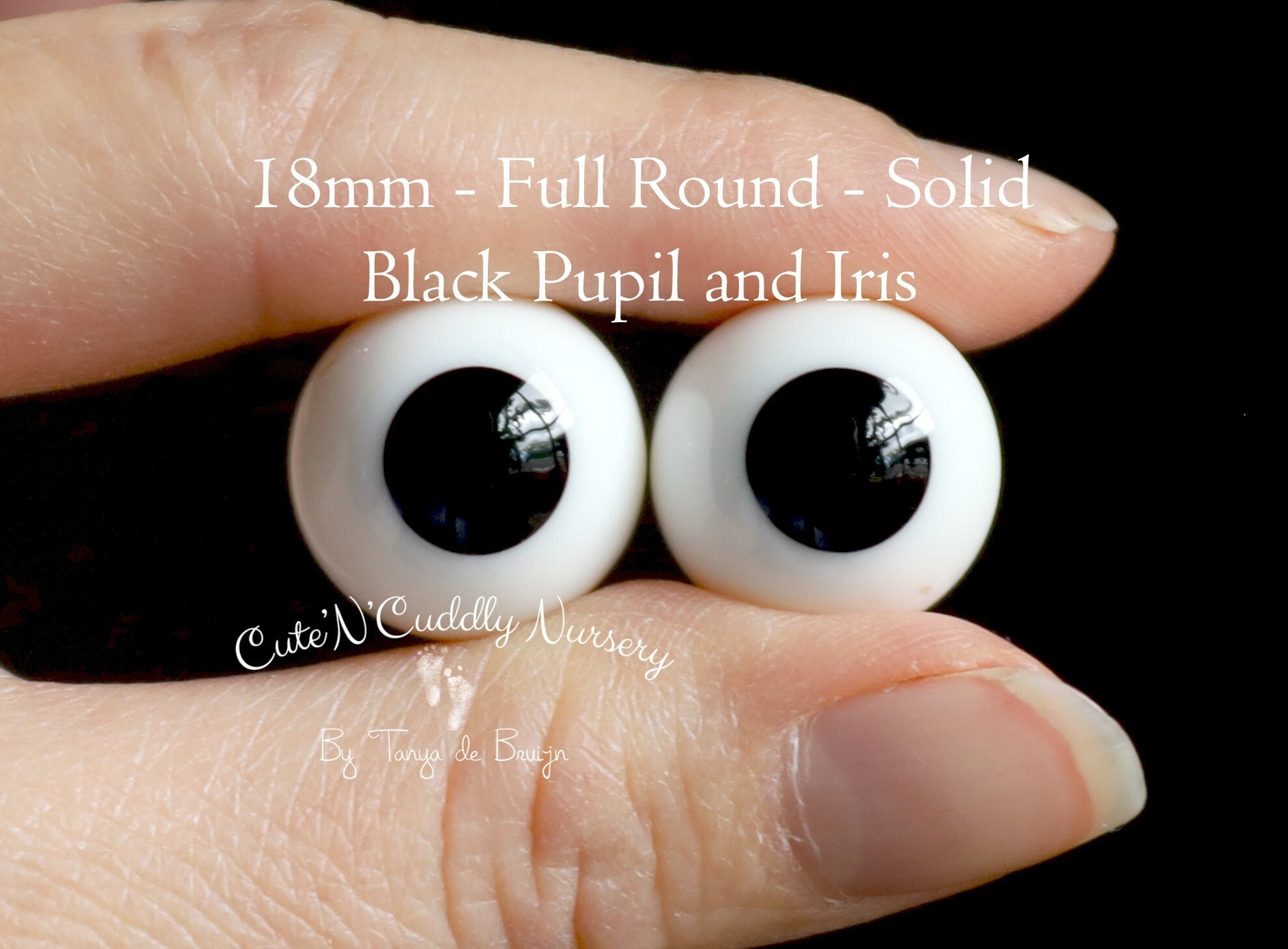  TOAOB 300pcs Black Glass Safety Eyes 3mm Small Doll Eyeballs  for Crafts Needle Felting Bears Dolls Decoys Sewing