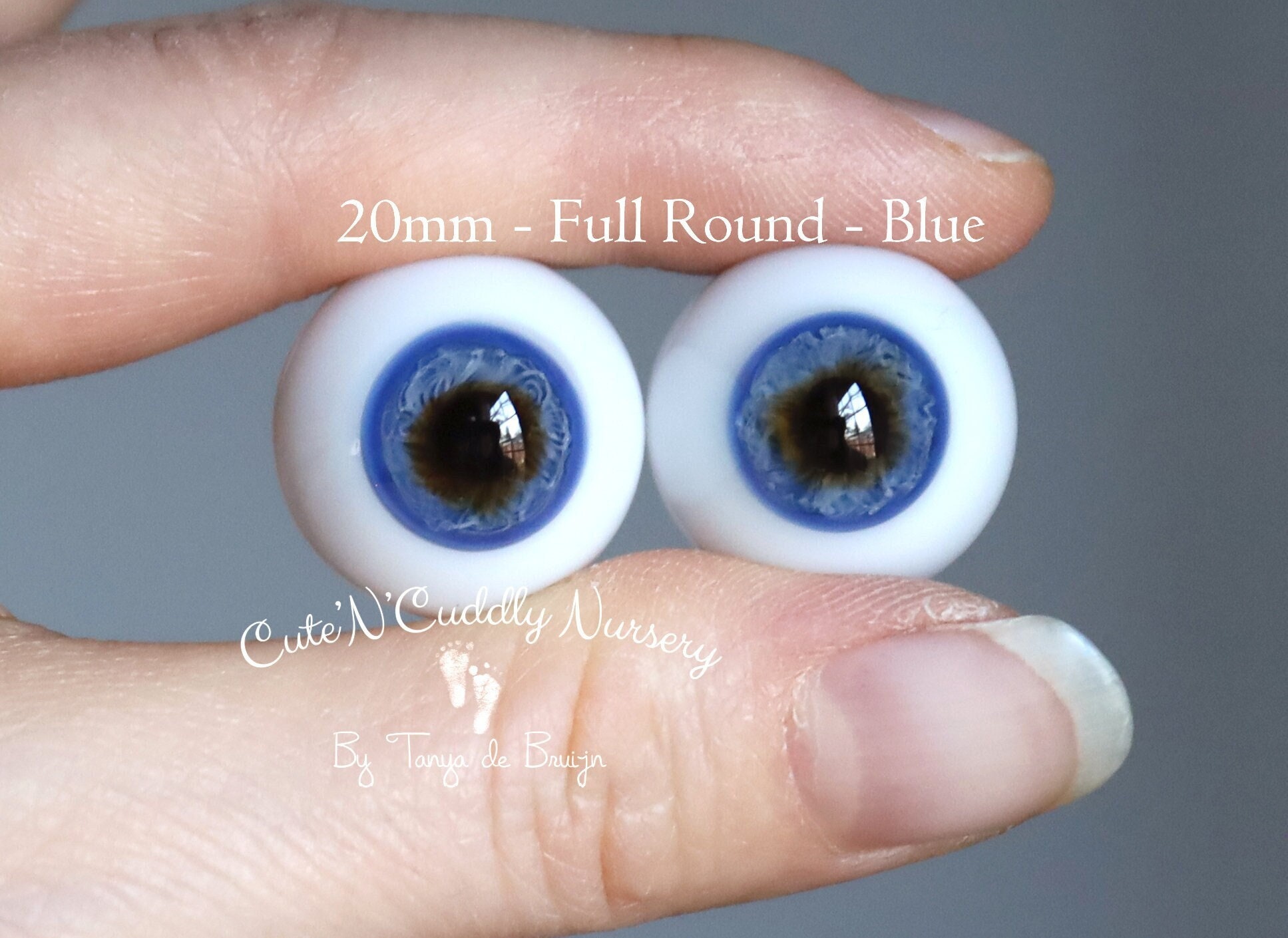 German Mouth Blown Glass Eyes UK