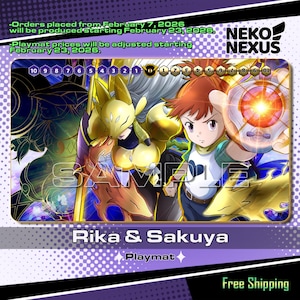 Tapis de jeu - Tapis de souris - Rika & Sakuya – DCG – 600 x 350 x 2 mm