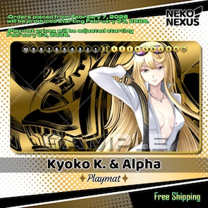 Tapis de jeu - Tapis de souris - Kyoko K. & Alpha - DCG – 24" x 14" (600 x 350 x 2 mm)