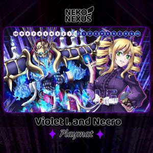 Violet Inboots e Necromon Playmat - Gioco di carte Digimon - 14"X24" / 34,5X59x0,2cm