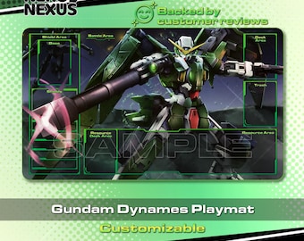 Playmat - Gundam Dynames - GCG – 24" x 14" (600 x 350 x 2 mm)