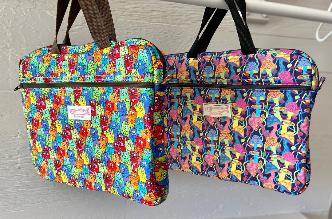Padded Laptop/tablet Sleeve With Handles, Five Pockets for Cords or ...