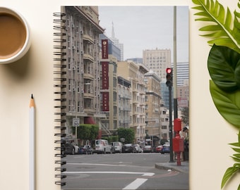 San Francisco Streets Spiral Notebook - Ruled Line, Journal, Notepad, Travel Diary, Planner, Writer Gift
