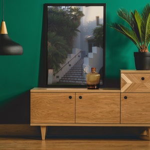 Santa Barbara Wall Art - Framed Vertical Poster