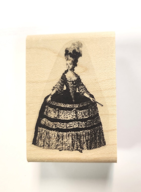 Q20 Marie Antoinette Rubber Stamp