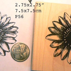 P56 Sunflower  rubber stamp