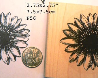 P56 Sunflower  rubber stamp